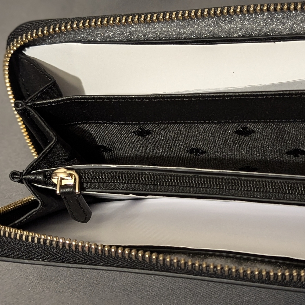 Kate Spade Black and Cream Wallet - Picture 8 of 11